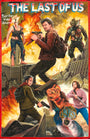 A striking Deadly Prey poster for The Last of Us shows armed characters battling monsters amid burning buildings and rubble, with explosions and chaos that capture the intense energy of a Deadly Prey exhibition.