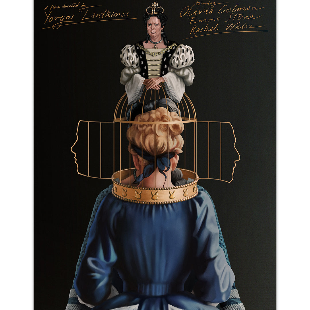 Movie poster print by Aleksander Walijewski of The Favourite