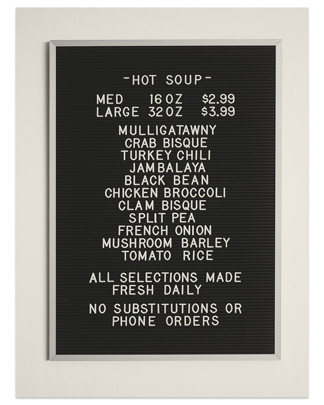 Concepción Studios - "Soup Menu" - Spoke Art