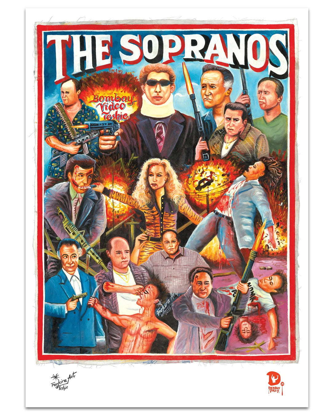 A Deadly Prey poster, digitally printed on premium 100lb card stock for durability and vibrant color—perfect for fans of The Sopranos.