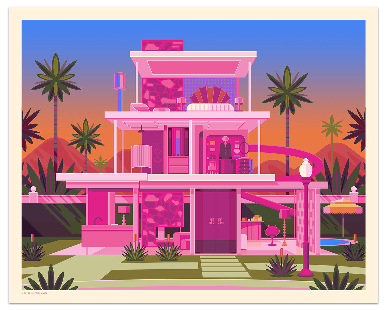 George Townley - "Barbie Dreamhouse" print - Spoke Art