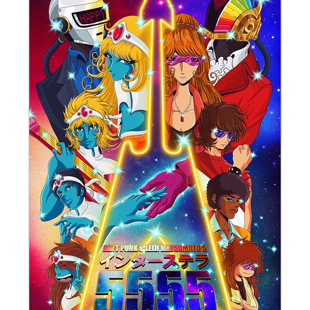 Germain Barthelemy - "Daft Punk & Leiji Matsumoto's Interstella 5555 " prints - Spoke Art