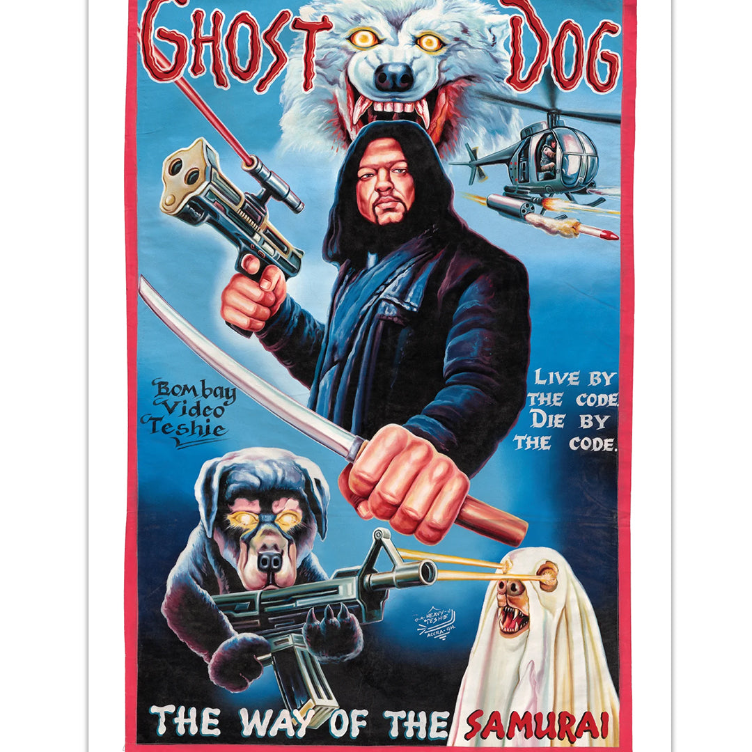 A Deadly Prey digital print poster featuring the iconic movie Ghost Dog—perfect for fans and collectors.
