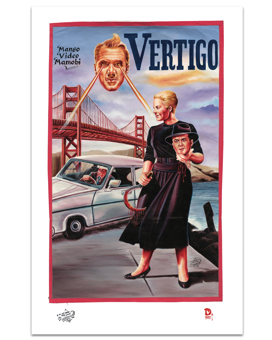 A Deadly Prey digital print movie poster featuring Heavy J, sized at 14" x 22".