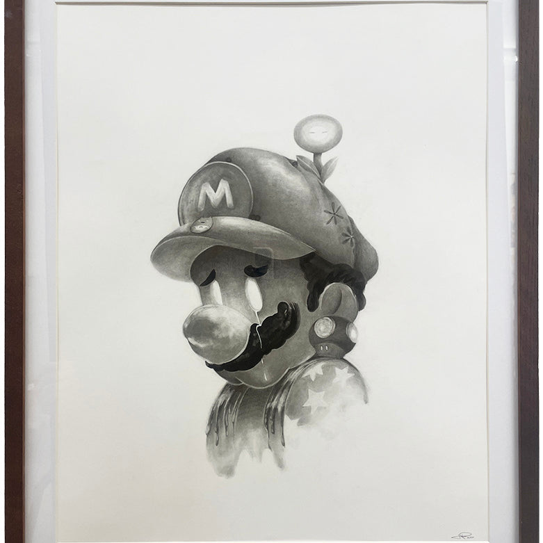 framed black and white artwork