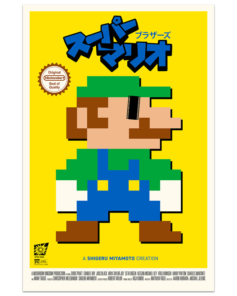 James Hobson - "Super Mario Bros." print - Spoke Art