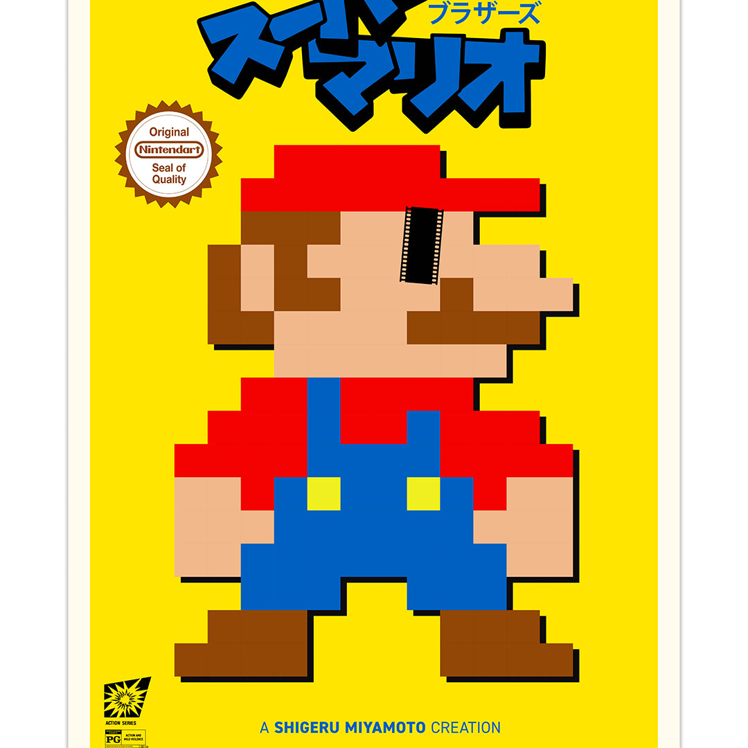 James Hobson - "Super Mario Bros." print - Spoke Art