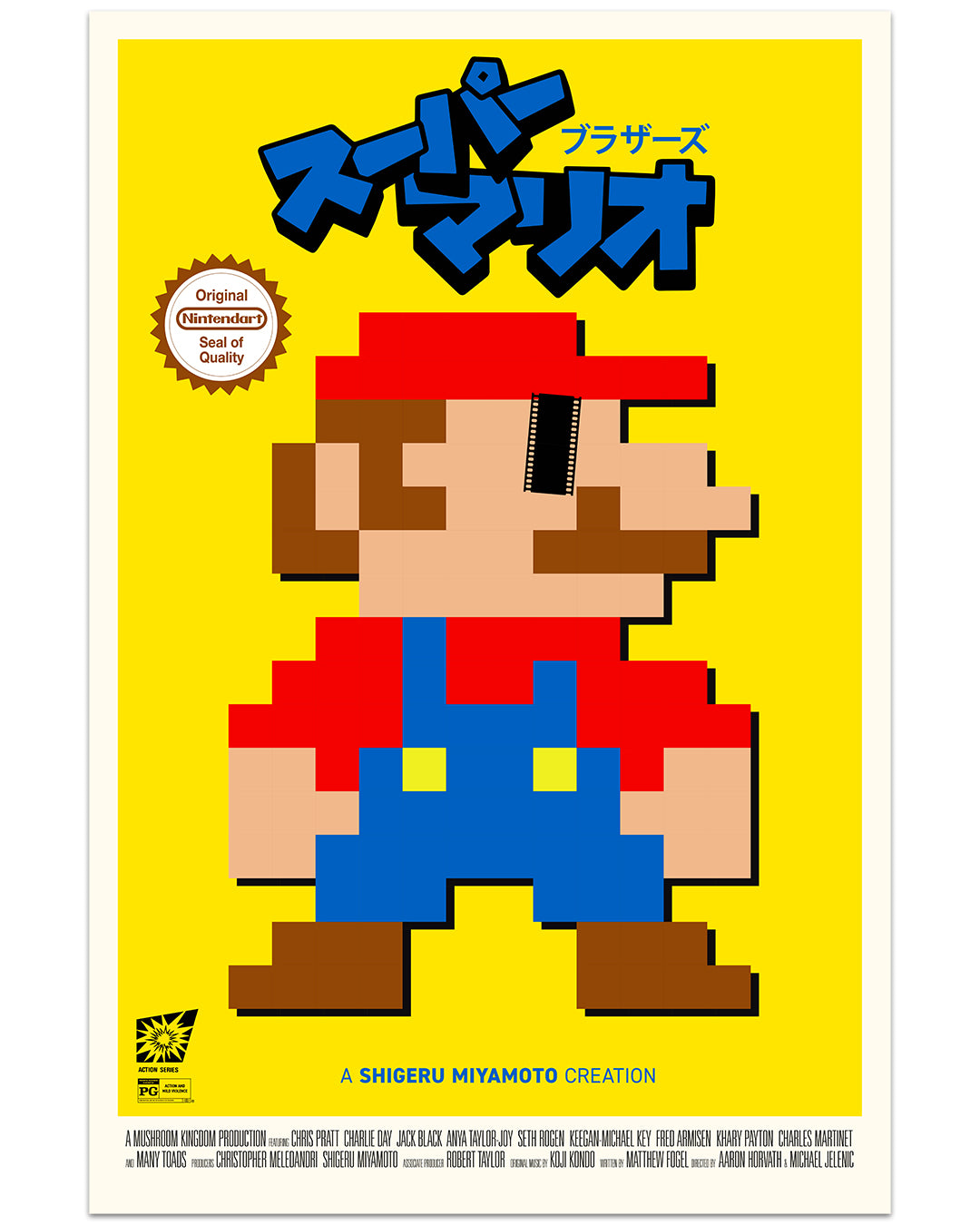 James Hobson - "Super Mario Bros." print - Spoke Art