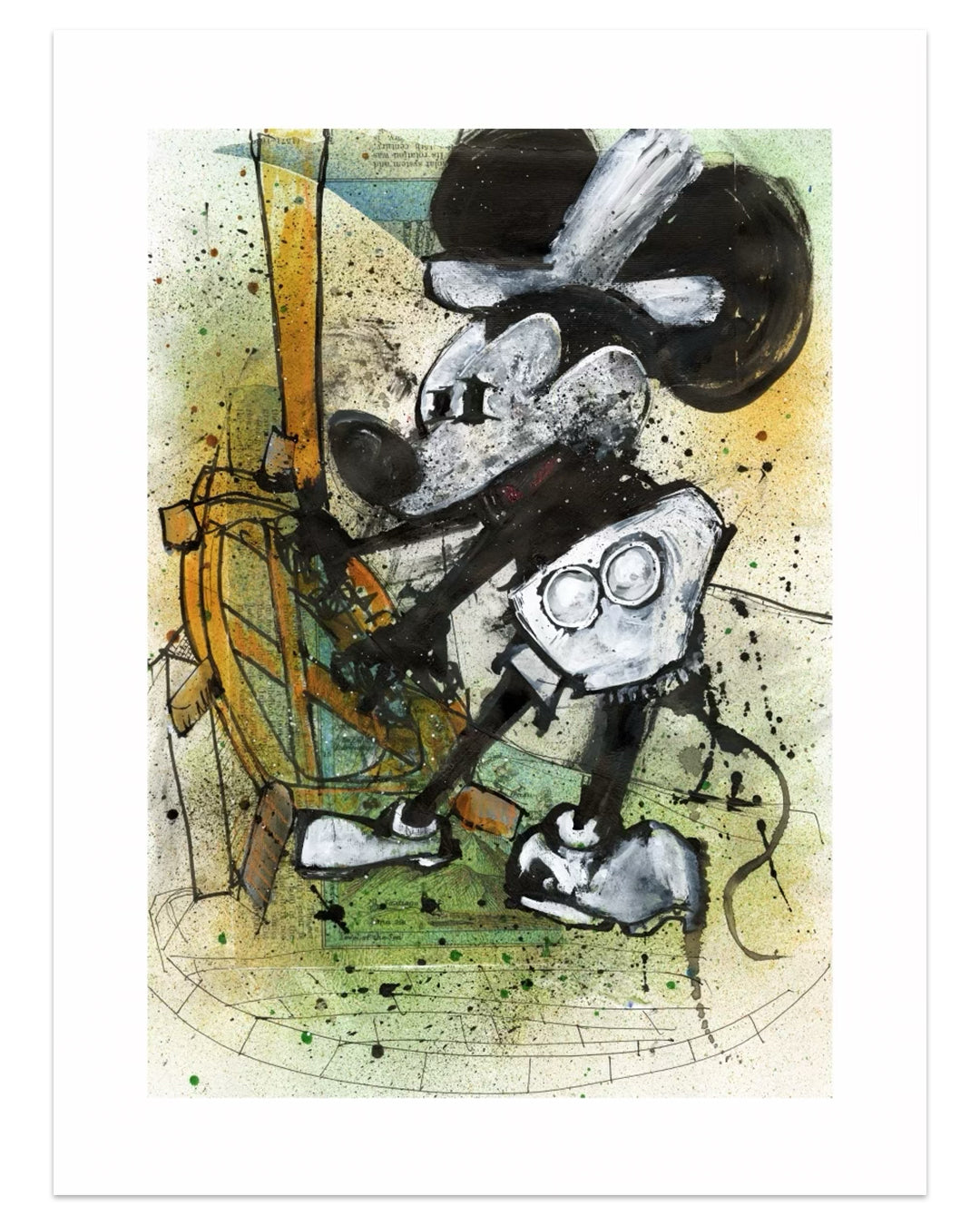 Joey Feldman - "Steamboat Willie Wonder On 24" Technicolor HPM prints - Spoke Art
