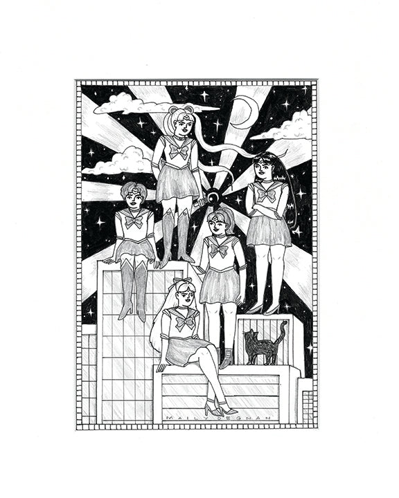 Mai Ly Degnan - "Sailor Moon City Girls" - Spoke Art