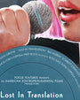 A close-up of a person with pink hair singing into a microphone, with "Lost In Translation" and film credits below. This limited edition archival pigment print is by Neil Davies.
