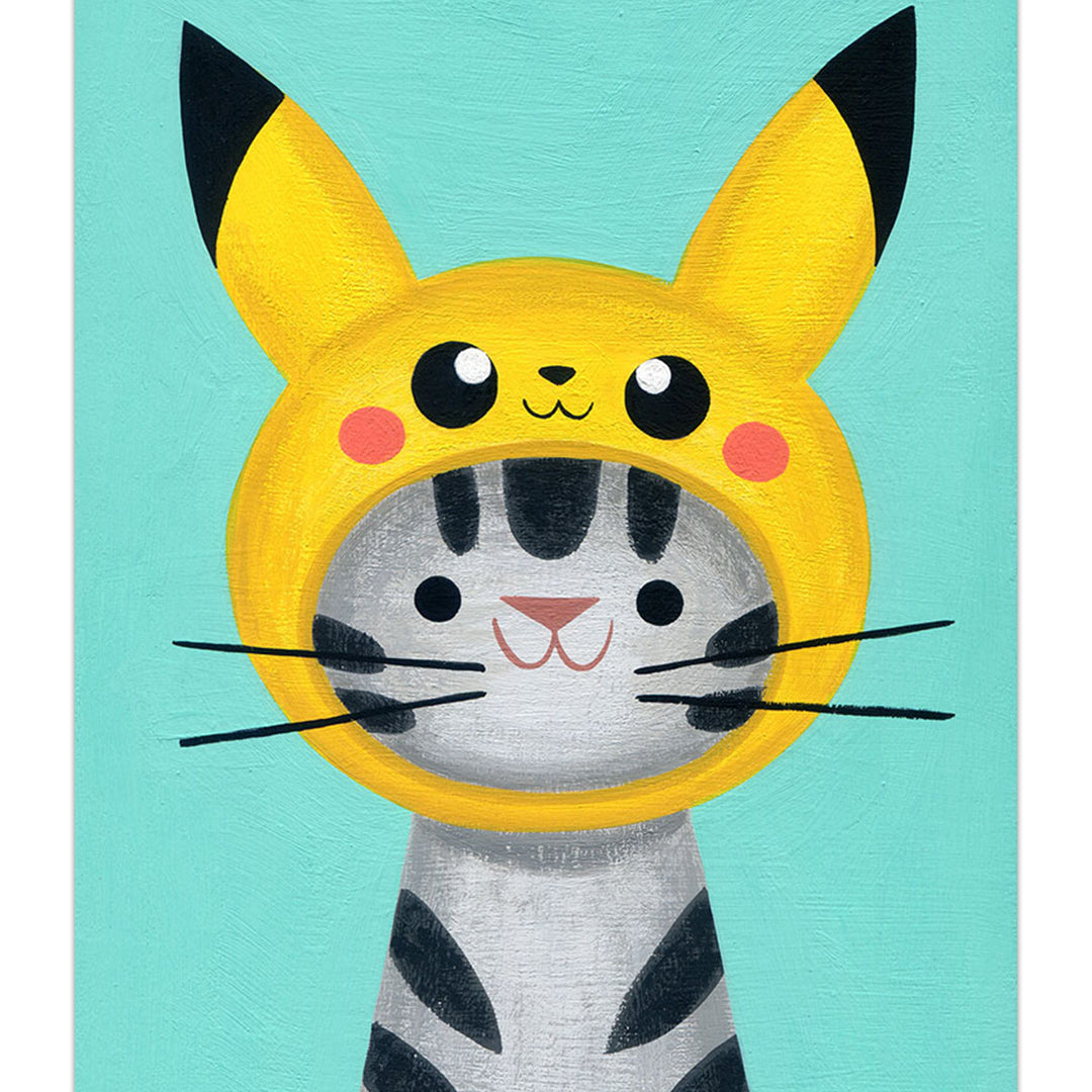 Nellie Le  - "Pikachu Cat" print - Spoke Art