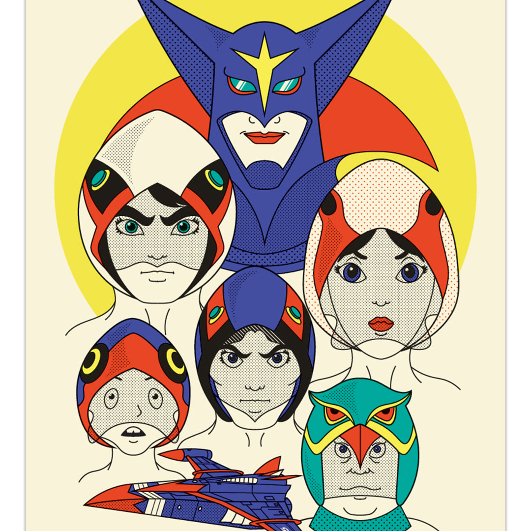 Nicole Anguish - "Battle of the Planets" print - Spoke Art