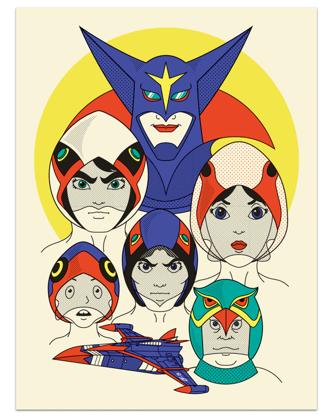 Nicole Anguish - "Battle of the Planets" print - Spoke Art