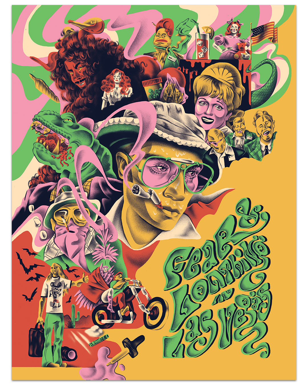 Ricardo Diseño - "Fear and Loathing in Las Vegas" print - Spoke Art