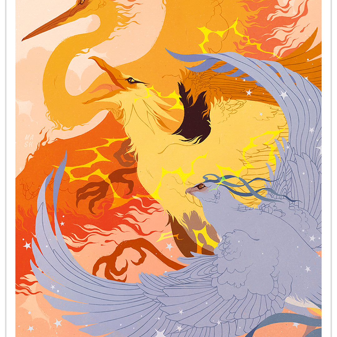 Samantha Mash - "Legendary Birds" print - Spoke Art