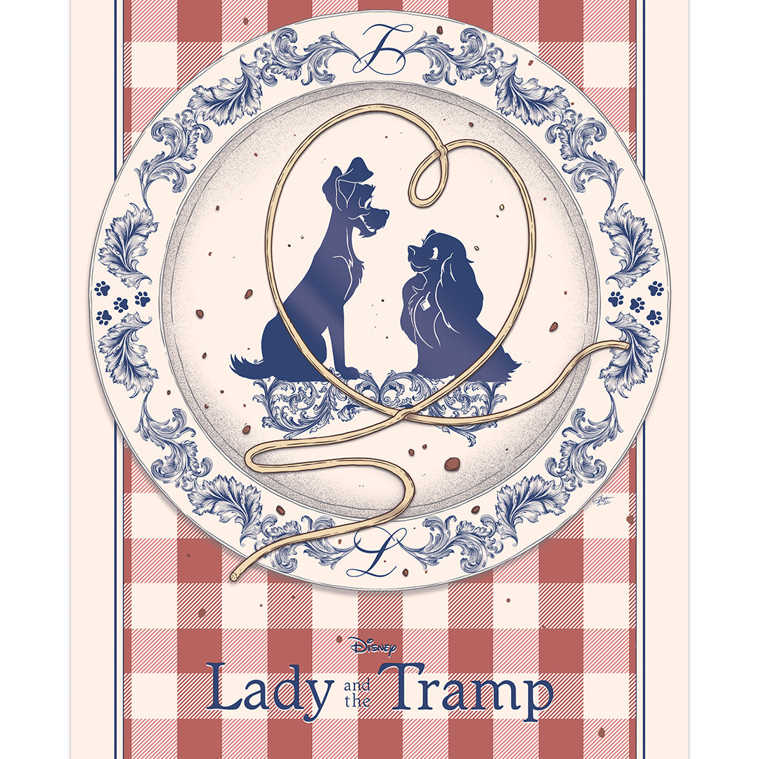 Simon Delart - "Lady and The Tramp" print - Spoke Art