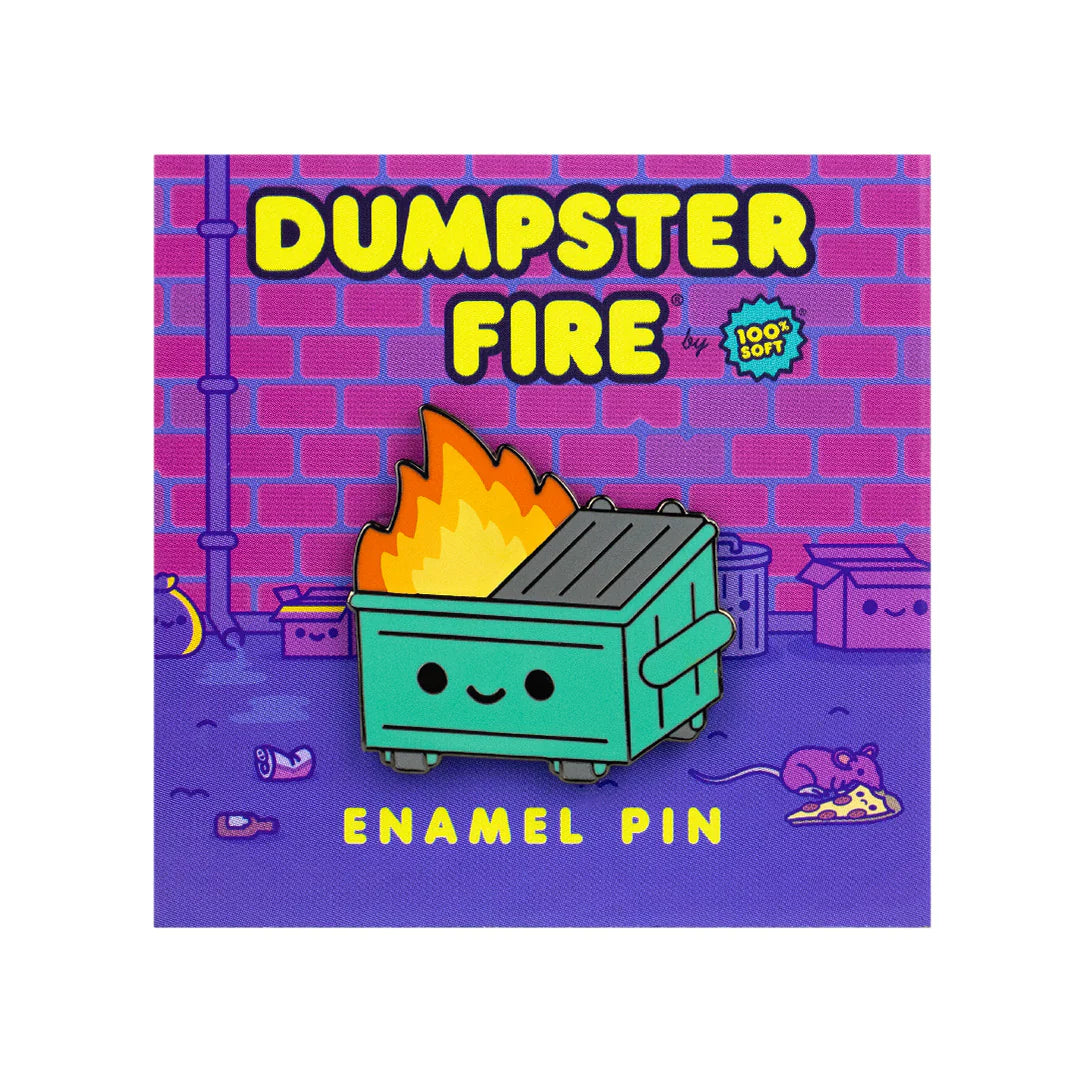 100% Soft - "Lil Dumpster Fire" Enamel Pin