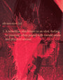 A textured red and black background with the definition of Obsession in white text, partially obscured. The text describes obsession as a relentless attachment causing mental strain and physical unease, rendered as an archival pigment print in the distinct style of Stephen Campanella.
