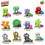 Twelve colorful 100% Soft Kaiju Kitties vinyl figures, each featuring a unique design and small accessory, are arranged in rows on a white background. Their names appear below each figure, capturing the charm of this adorable blind box collection.