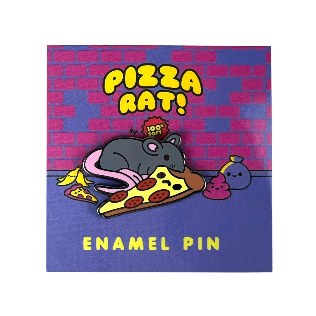 100% Soft - "Pizza Rat" Enamel Pin