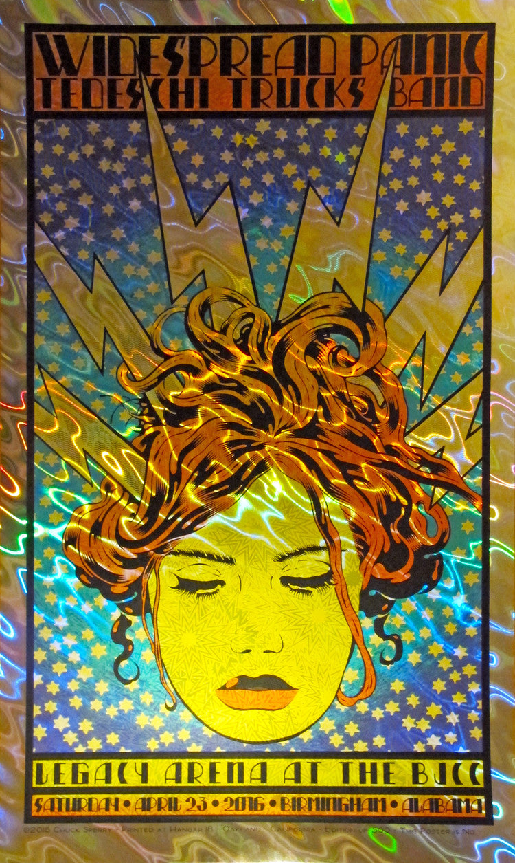 Chuck Sperry - "Widespread Panic, Electra" (lava foil edition) - Spoke Art