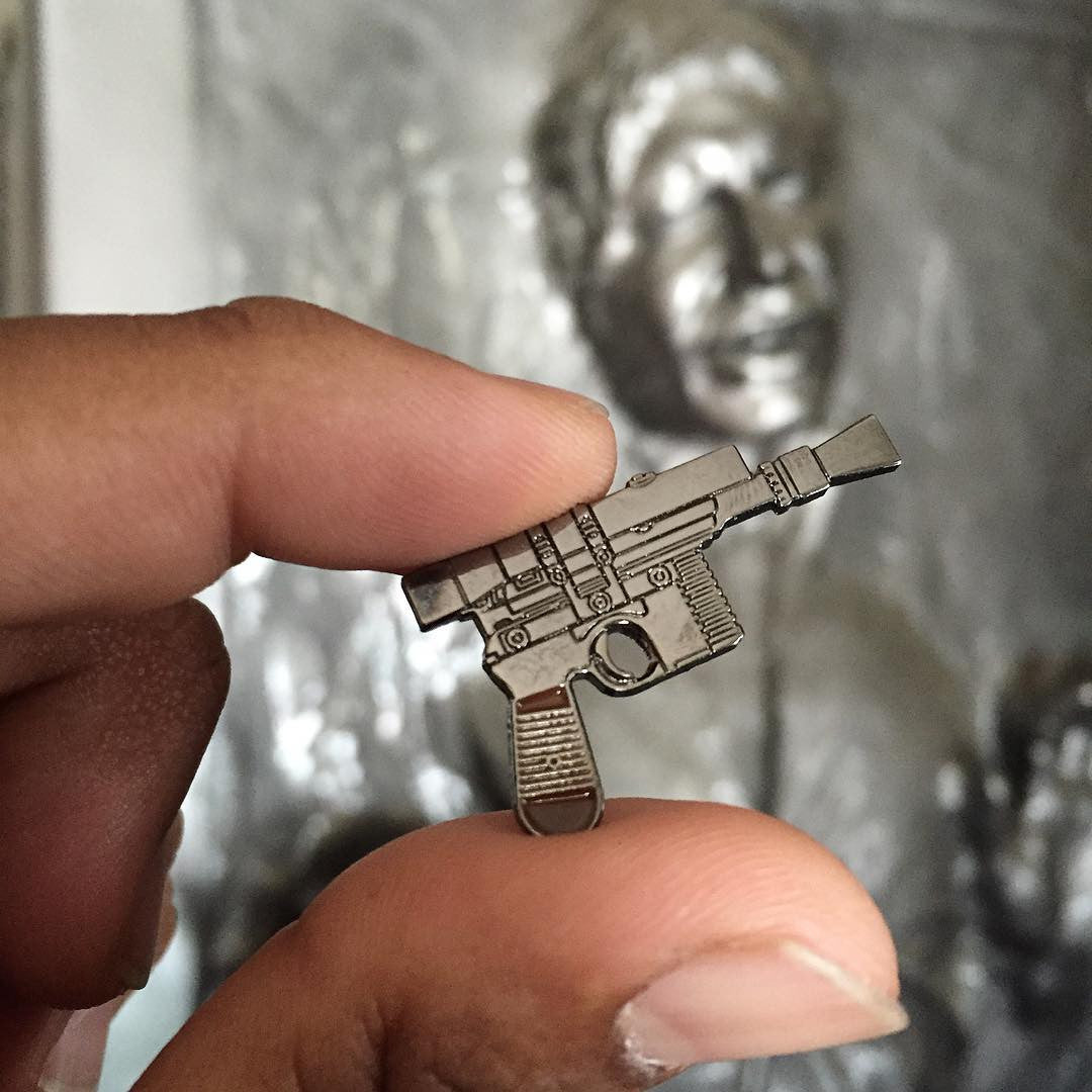 Rebel Blaster Enamel Pin - Spoke Art