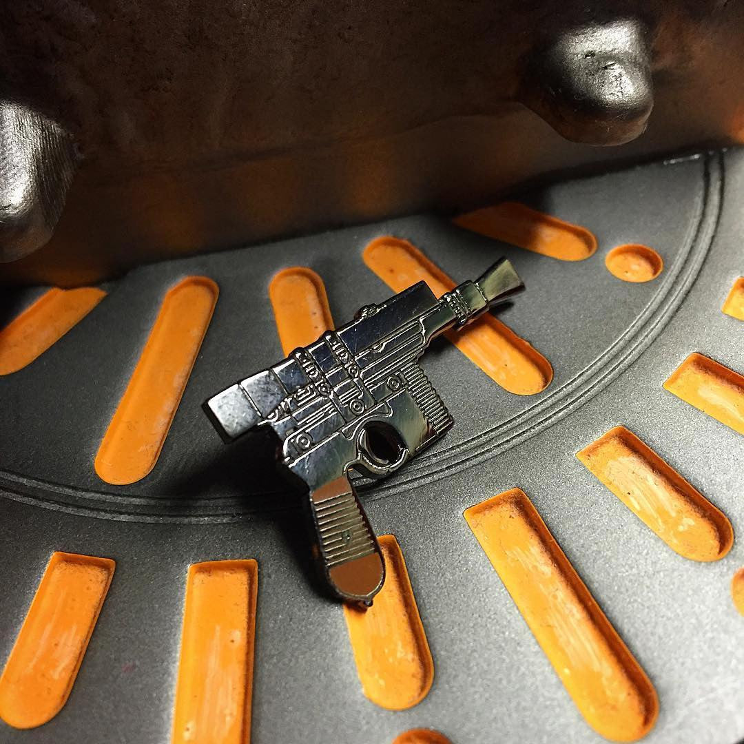 Rebel Blaster Enamel Pin - Spoke Art