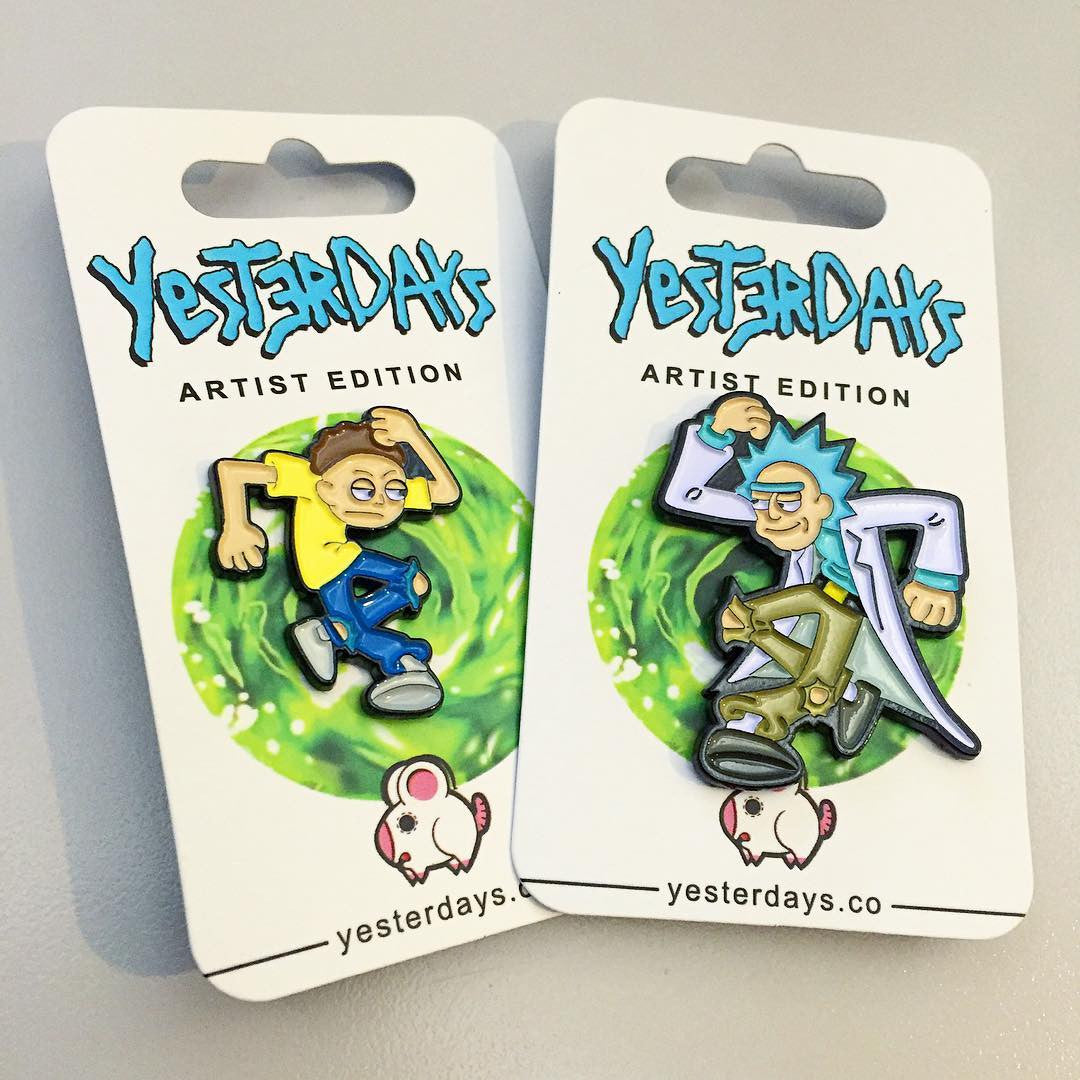 No Circles, Just Jerks by Matt Ritchie Enamel Pin Set - Spoke Art