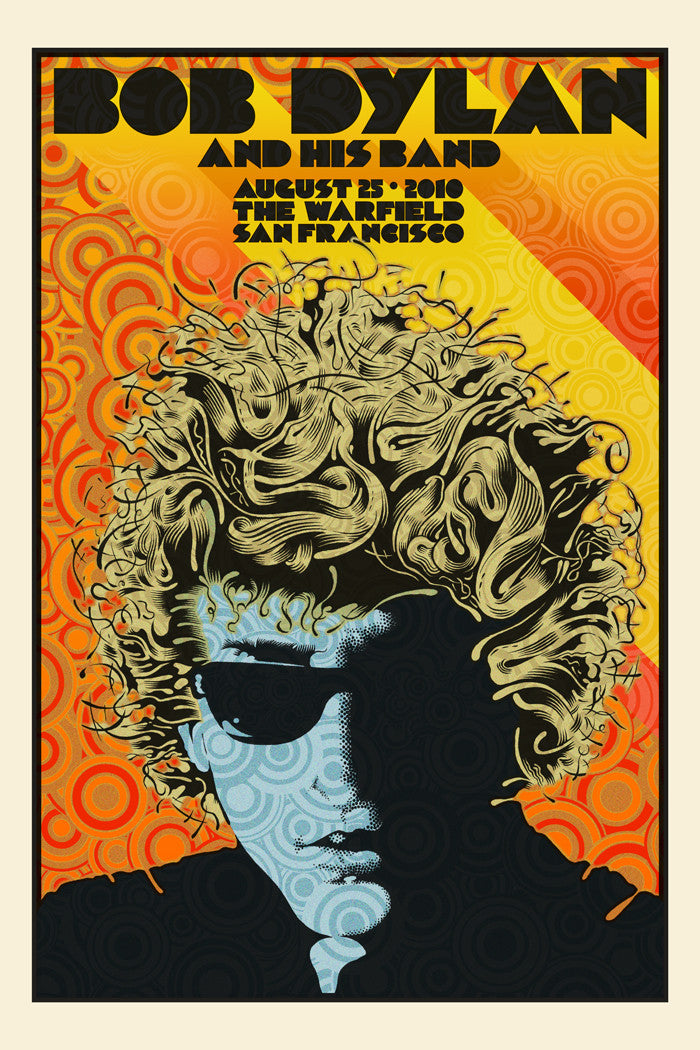 Chuck Sperry - Bob Dylan and His Band at The Warfield - Spoke Art