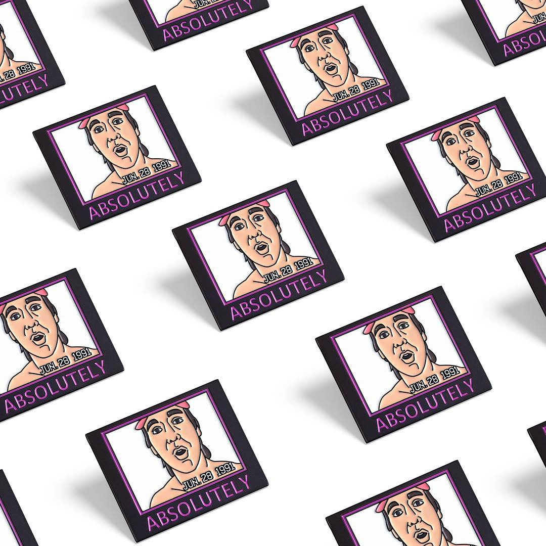 Abso Lutely Enamel Pin - Spoke Art