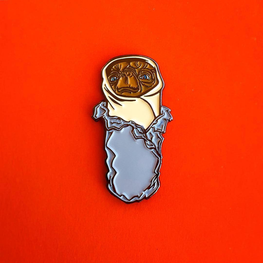 ET Burrito Enamel Pin - Spoke Art