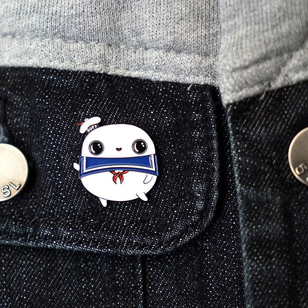 Stay Puft Enamel Pin by Tomi Monstre - Spoke Art