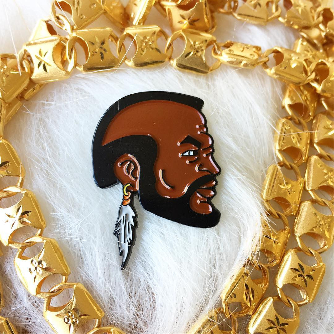 T Enamel Pin - Spoke Art