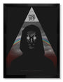 A hooded figure with a stylized mask stands silhouetted against a triangular backdrop at the Castro Theatre, stars over their eyes and a rainbow above. Text says eyes wide shut, echoing the enigmatic style of Sam Smith.