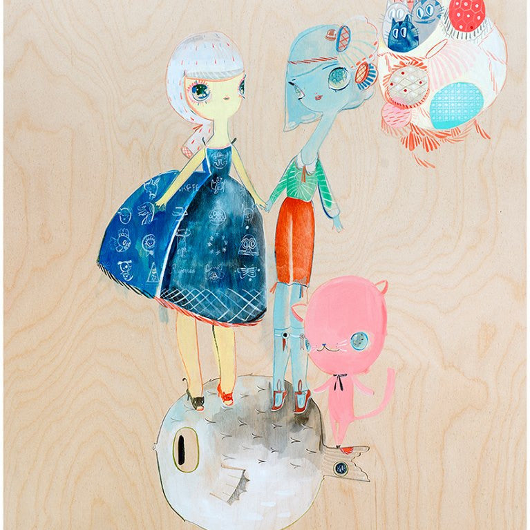Kelly Tunstall + Ferris Plock - "fugu" print - Spoke Art