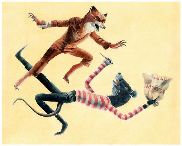 Maryanna Hoggatt - "Fox vs. Rat" - Spoke Art