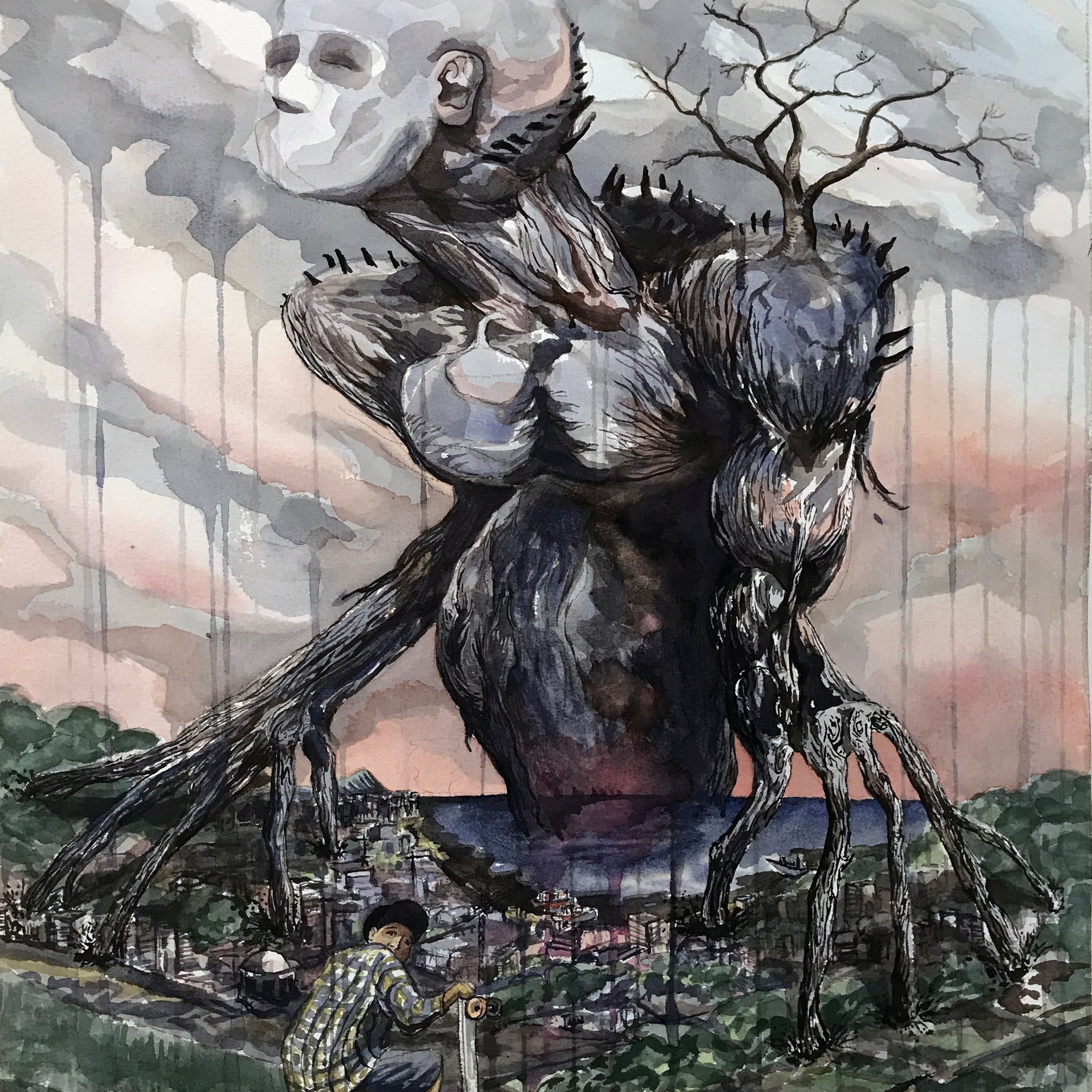 Kai Kaulukukui - "Mononoke Nightmare: Down Babylon" - Spoke Art