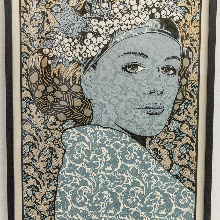 Chuck Sperry -  The Sphinx (silver, gold signed test print) - Spoke Art