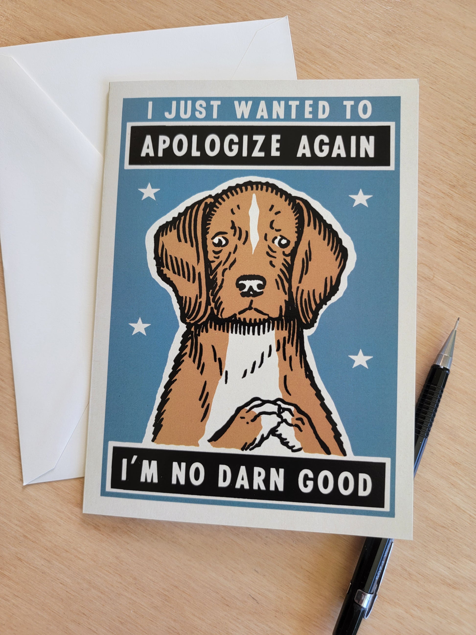 Ravi Zupa - "Complicated Friendships Dog" Greeting Cards - Spoke Art