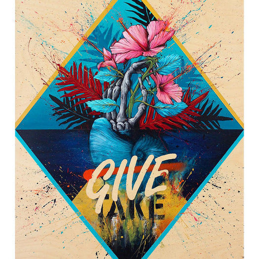 Meggs - "Our World Needs More Give Over Take" - Spoke Art