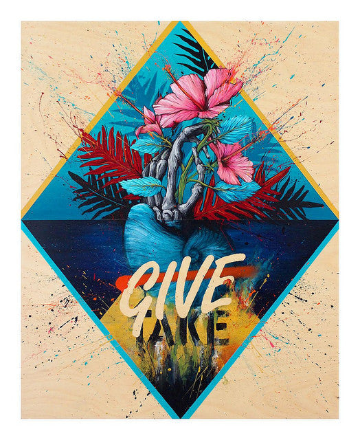 Meggs - "Our World Needs More Give Over Take" - Spoke Art