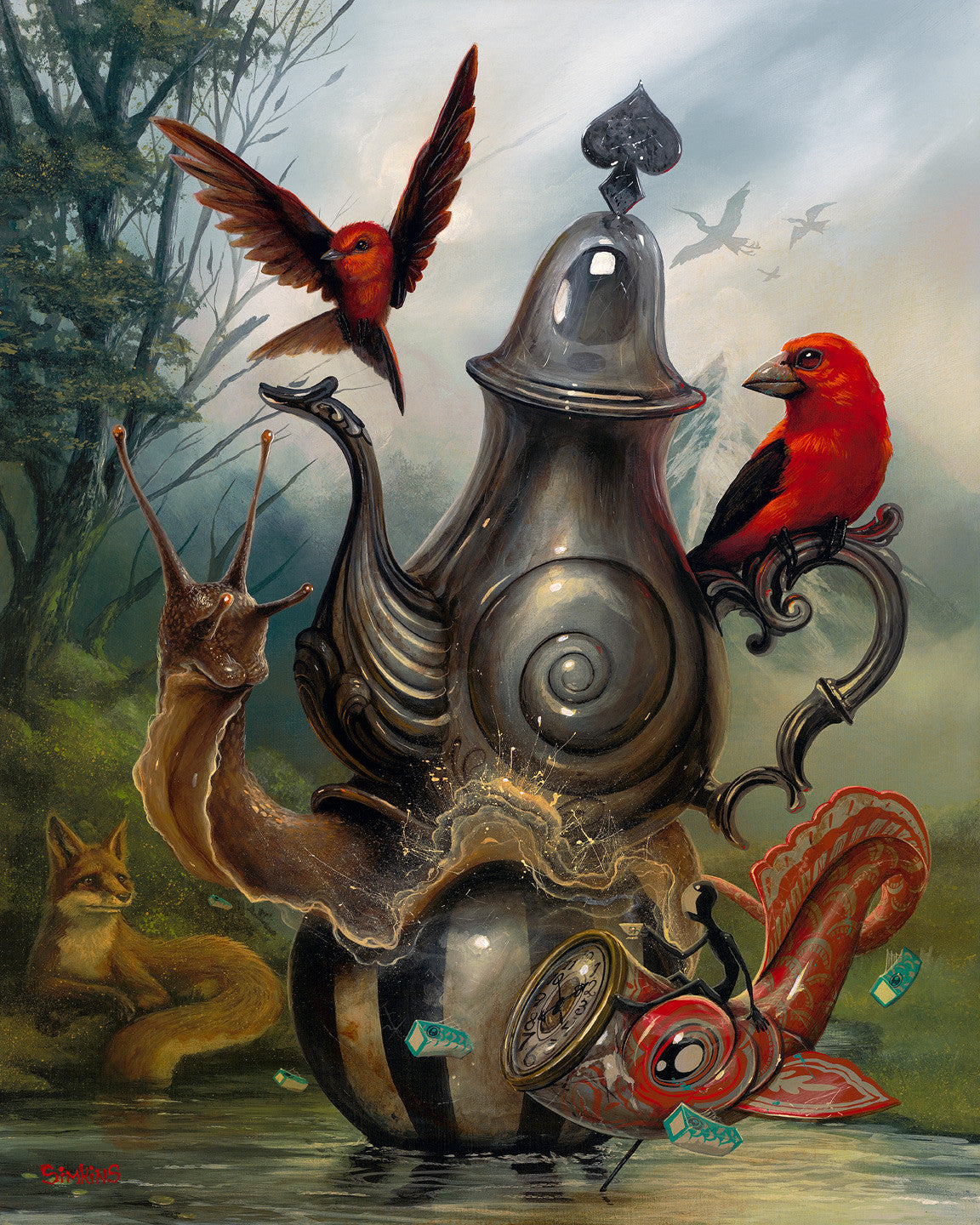 Greg "CRAOLA" Simkins - "The Tea Bringer" - Spoke Art