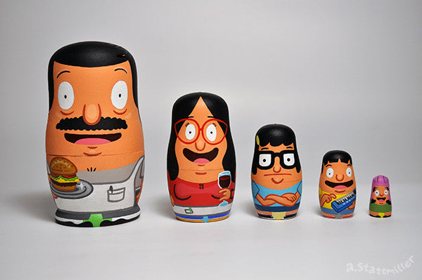 Andy Stattmiller - "Bob's Burgers Nesting Dolls" - Spoke Art