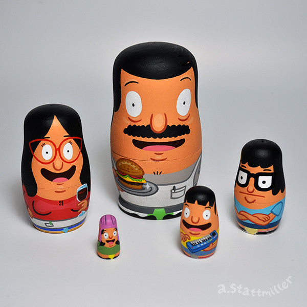 Andy Stattmiller - "Bob's Burgers Nesting Dolls" - Spoke Art