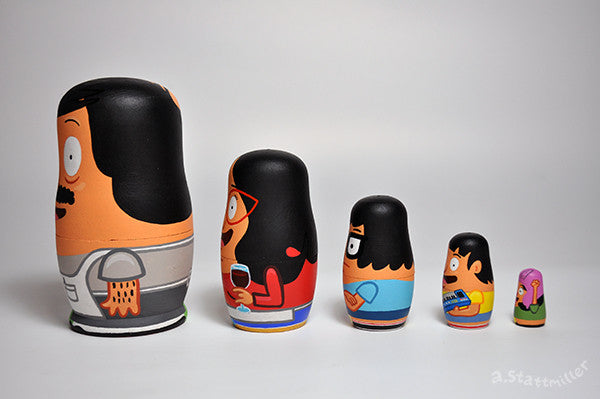 Andy Stattmiller - "Bob's Burgers Nesting Dolls" - Spoke Art