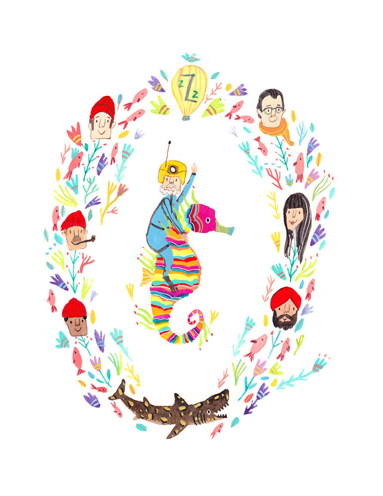 Ana Aranda - "Team Zissou and Crayon Ponyfish" - Spoke Art
