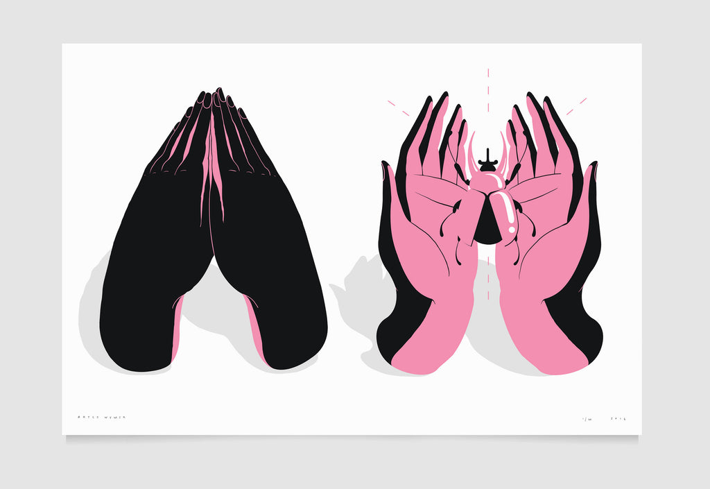 Bryce Wymer - "Catch + Release" (Pink) - Spoke Art