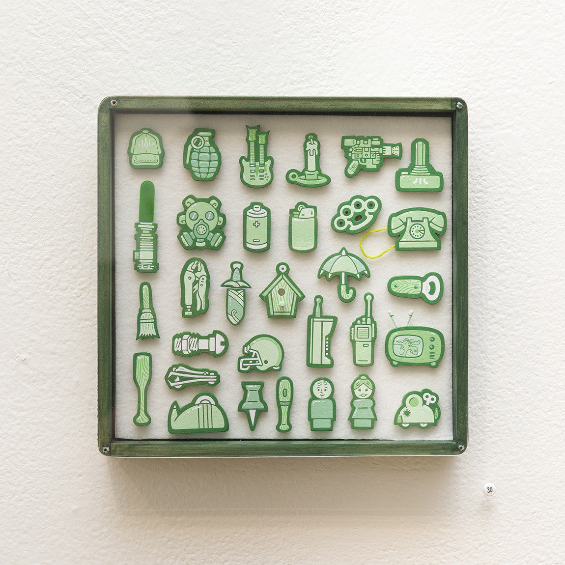 “Tiny Objects” (Green) - Spoke Art