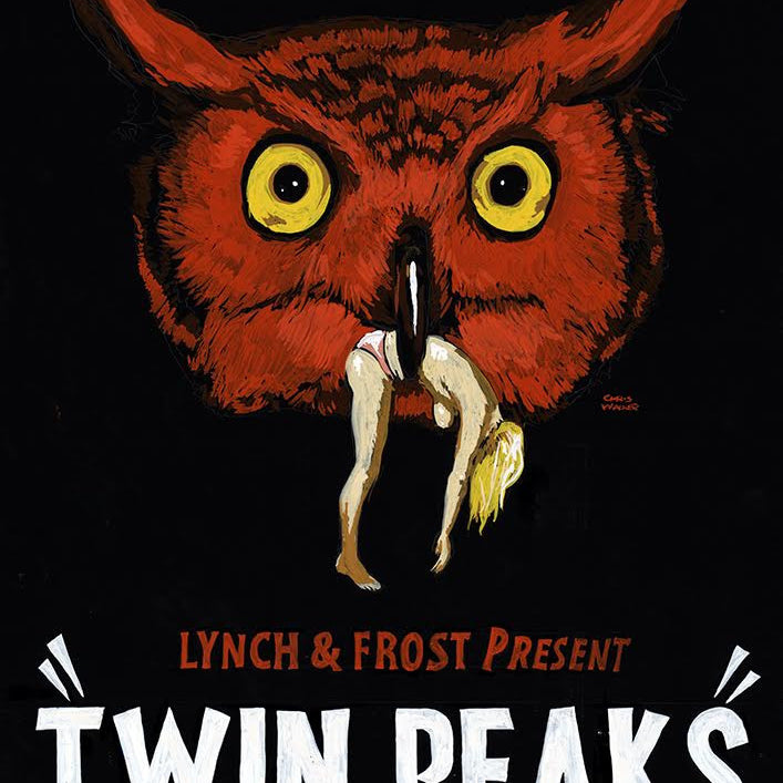 Chris Walker - "Twin Peaks 'Red Owl' Advertising Poster" - Spoke Art